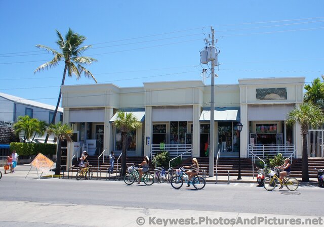 Women on Bicycles in Key West on Duval St.jpg