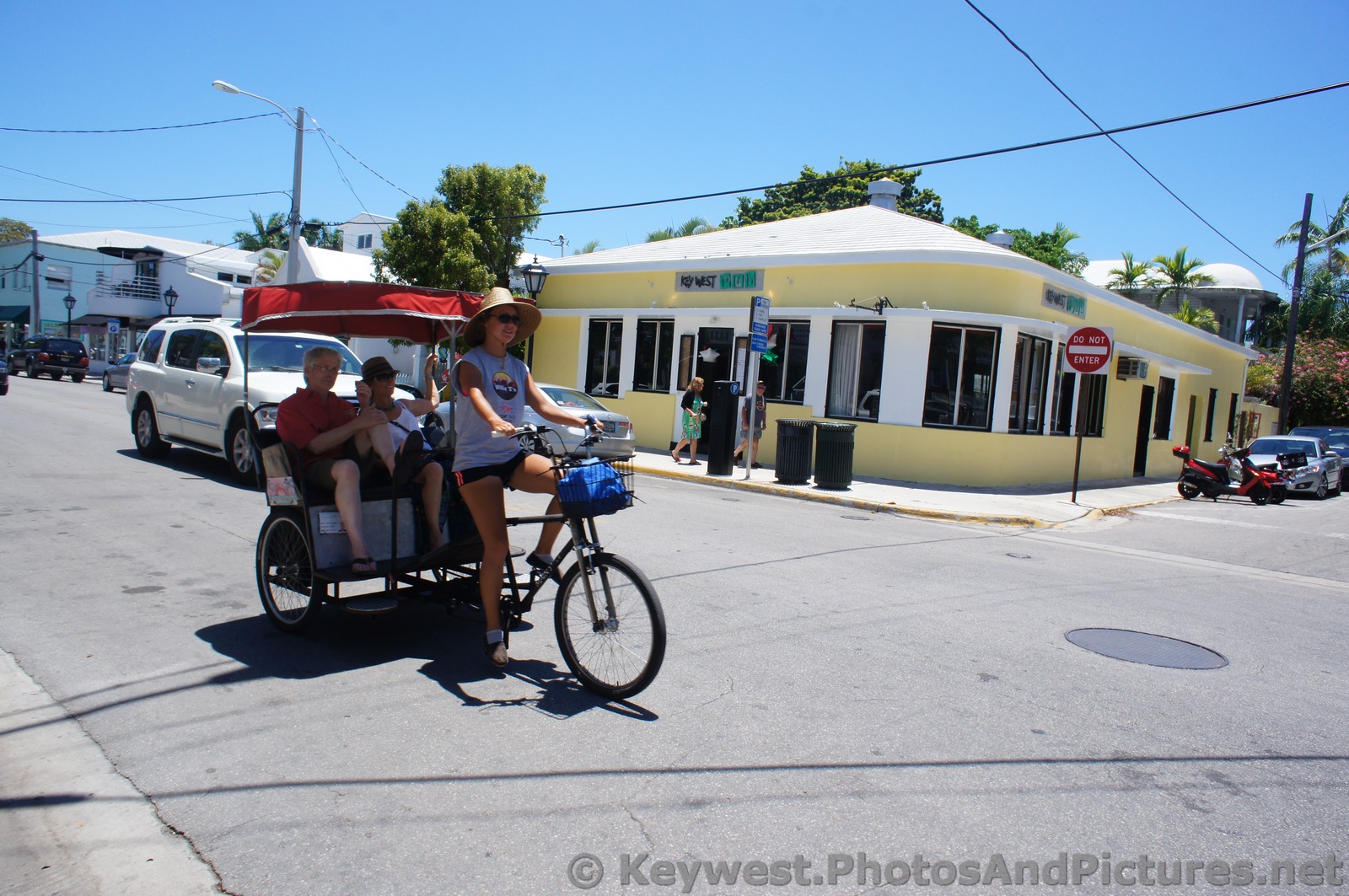 Bicycle Drawn Carriage Pedicab on Duval St Key West.jpg
