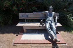 Lunchbreak Sculpture Statue by J. Seward Johnson at Key West Custom House Museum grounds.jpg