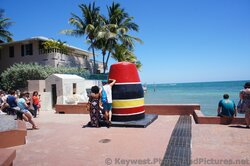 People waiting in line to take picture with Southernmost Point USA Key West.jpg