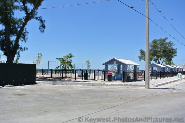 Pavillions and Black Wrought-iron Fence of Key West Higgs Beach.jpg