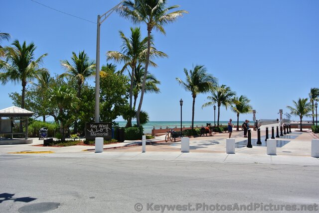 Key West AIDS Memorial next to ocean.jpg