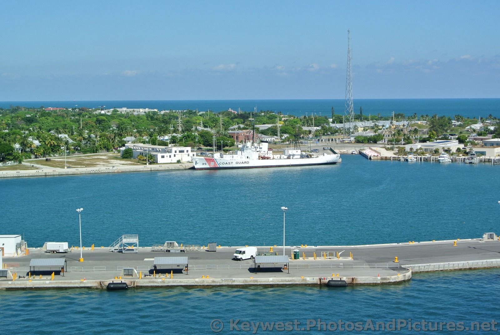 Coast Guard Ship docked at Fleming Key US Naval Air Station.jpg
