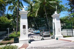 Gated area to Harry Truman's Little White House in Key West.jpg